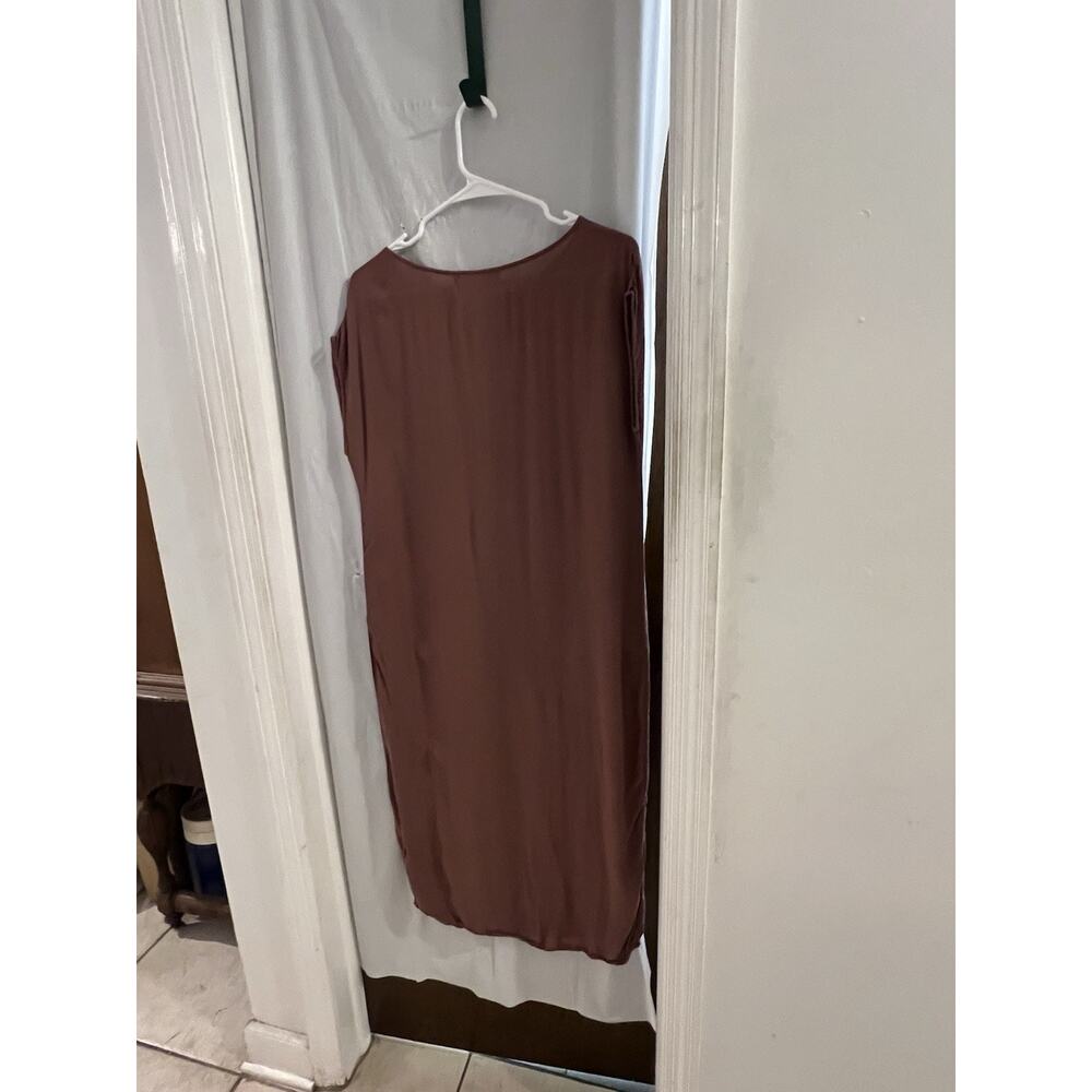 Cloth And Stone Brown T Shirt Maxi Shift Dress Side Slits Sz S Anthropologie - Picture 7 of 7